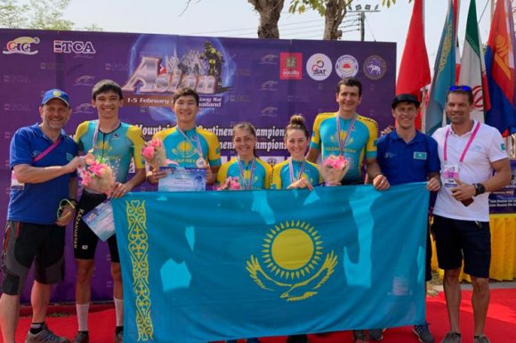 Казахстанские велосипедисты заняли третье место на чемпионате Азии по МТБ