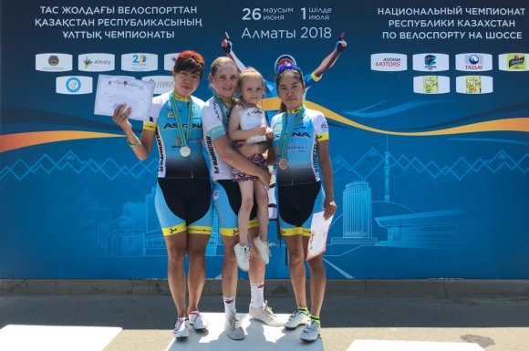 Гонщицы «Astana Women’s Team» завоевали весь подиум на Национальном чемпионате